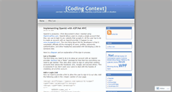 Desktop Screenshot of codingcontext.wordpress.com