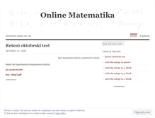 Tablet Screenshot of onlinematematika.wordpress.com