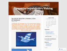 Tablet Screenshot of despertarlaspalabras.wordpress.com