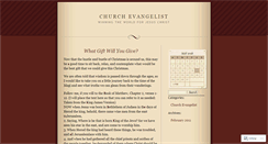 Desktop Screenshot of churchevangelist.wordpress.com