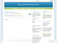 Tablet Screenshot of mormonwomanhood.wordpress.com