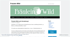 Desktop Screenshot of fraeuleinwild.wordpress.com