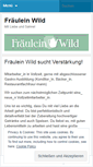 Mobile Screenshot of fraeuleinwild.wordpress.com