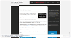 Desktop Screenshot of ldsinternetmission.wordpress.com
