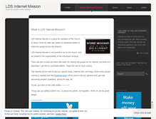 Tablet Screenshot of ldsinternetmission.wordpress.com