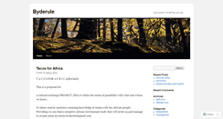 Desktop Screenshot of byderule.wordpress.com