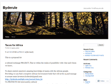 Tablet Screenshot of byderule.wordpress.com