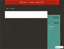 Tablet Screenshot of crudedame.wordpress.com