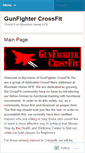 Mobile Screenshot of gunfightercrossfit.wordpress.com