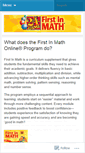 Mobile Screenshot of firstinmath.wordpress.com
