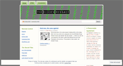 Desktop Screenshot of hiddenmessage.wordpress.com