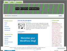 Tablet Screenshot of hiddenmessage.wordpress.com