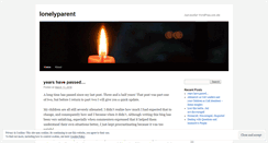 Desktop Screenshot of lonelyparent.wordpress.com