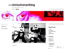 Tablet Screenshot of chrissilverartblog.wordpress.com