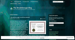 Desktop Screenshot of breakthroughmanchester.wordpress.com
