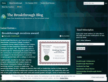 Tablet Screenshot of breakthroughmanchester.wordpress.com