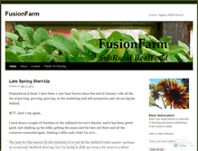 Tablet Screenshot of fusionfarm.wordpress.com