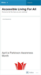 Mobile Screenshot of accessiblelivingforall.wordpress.com