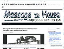 Tablet Screenshot of massagezuhause.wordpress.com