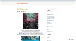 Desktop Screenshot of 18stringsofpearls.wordpress.com