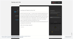 Desktop Screenshot of gamesandlife.wordpress.com