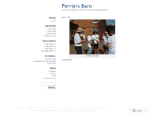 Tablet Screenshot of ferriersbarn.wordpress.com