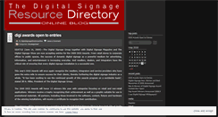 Desktop Screenshot of digitalsignagedirectoryonline.wordpress.com