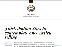 Tablet Screenshot of girishah.wordpress.com