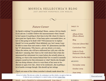 Tablet Screenshot of monicasellecchia.wordpress.com