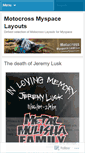 Mobile Screenshot of motocrossmyspacelayouts.wordpress.com