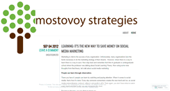 Desktop Screenshot of mostovoystrategies.wordpress.com