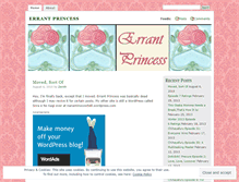 Tablet Screenshot of errantprincess.wordpress.com
