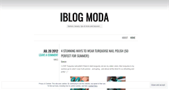 Desktop Screenshot of iblogmoda.wordpress.com