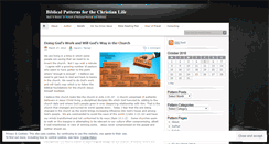 Desktop Screenshot of biblicalpatterns.wordpress.com