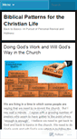 Mobile Screenshot of biblicalpatterns.wordpress.com