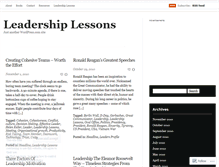 Tablet Screenshot of leadershiplesson.wordpress.com