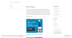 Desktop Screenshot of earnestasia.wordpress.com