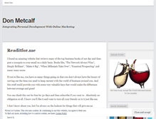 Tablet Screenshot of donmetcalf.wordpress.com