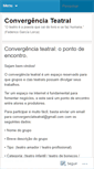 Mobile Screenshot of convergenciateatral.wordpress.com