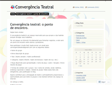 Tablet Screenshot of convergenciateatral.wordpress.com