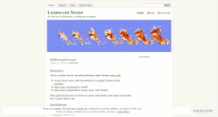 Desktop Screenshot of landscapenotes.wordpress.com