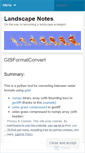 Mobile Screenshot of landscapenotes.wordpress.com
