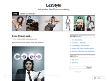 Tablet Screenshot of lezstyle.wordpress.com