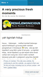 Mobile Screenshot of freshlemonicious.wordpress.com