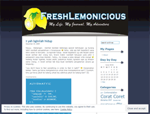 Tablet Screenshot of freshlemonicious.wordpress.com