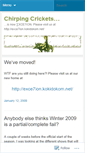 Mobile Screenshot of chirpingcrickets.wordpress.com
