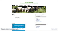 Desktop Screenshot of exposegcm.wordpress.com