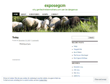 Tablet Screenshot of exposegcm.wordpress.com