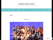 Tablet Screenshot of fusiondanceteam.wordpress.com