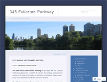Tablet Screenshot of 345fullerton.wordpress.com